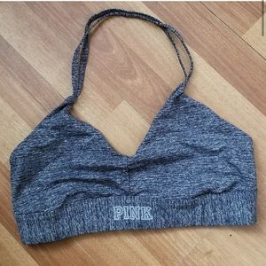PINK Ultimate Unlined Halter Sports Bra